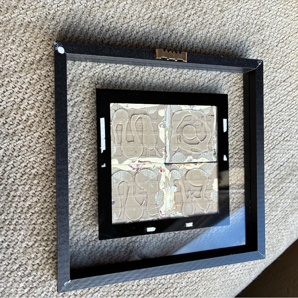 Abstract four tile hanging wall art - Picture 7 of 7